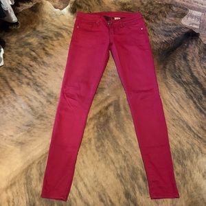 VIP red skinny jeans